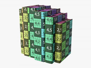 Book Mockup Set 01 3D Model