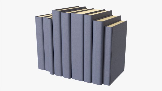 Book Mockup Set 02 3D Model .c4d .max .obj .3ds .fbx .stl .blend 