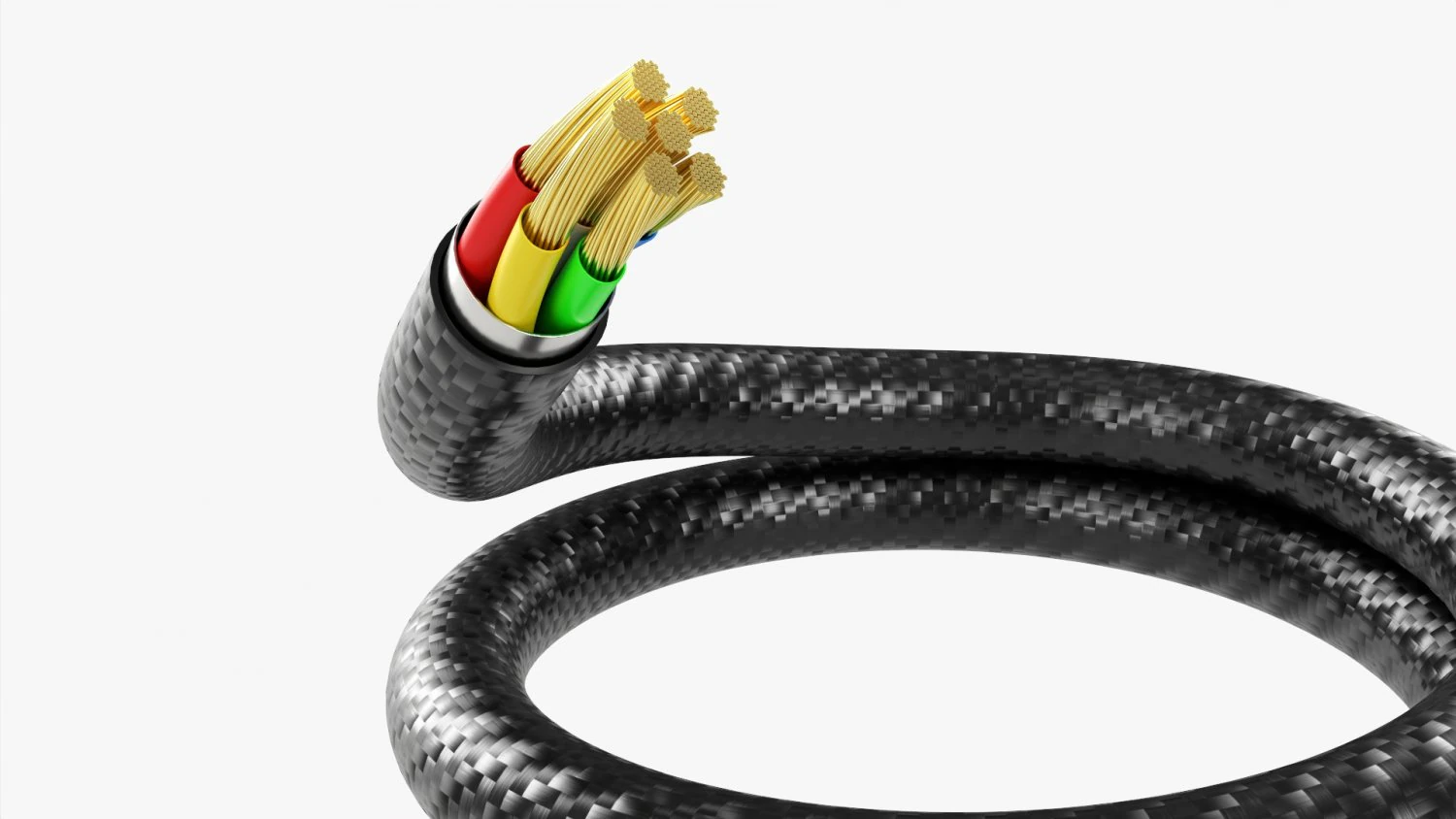 Cable Cut 02 3D Model .c4d .max .obj .3ds .fbx .stl .blend 