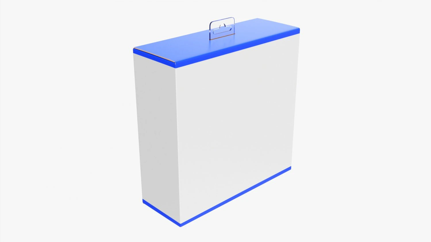 Cardboard Box With Hanger Mockup 3D Model .c4d .max .obj .3ds .fbx .stl .blend 