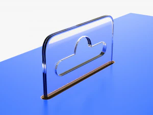 Cardboard Box With Hanger Mockup 3D Model