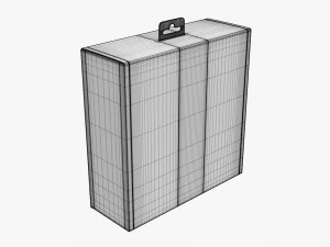 Cardboard Box With Hanger Mockup 3D Model