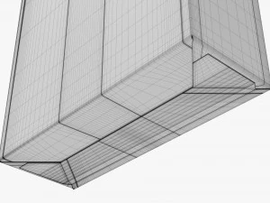 Cardboard Box With Hanger Mockup 3D Model