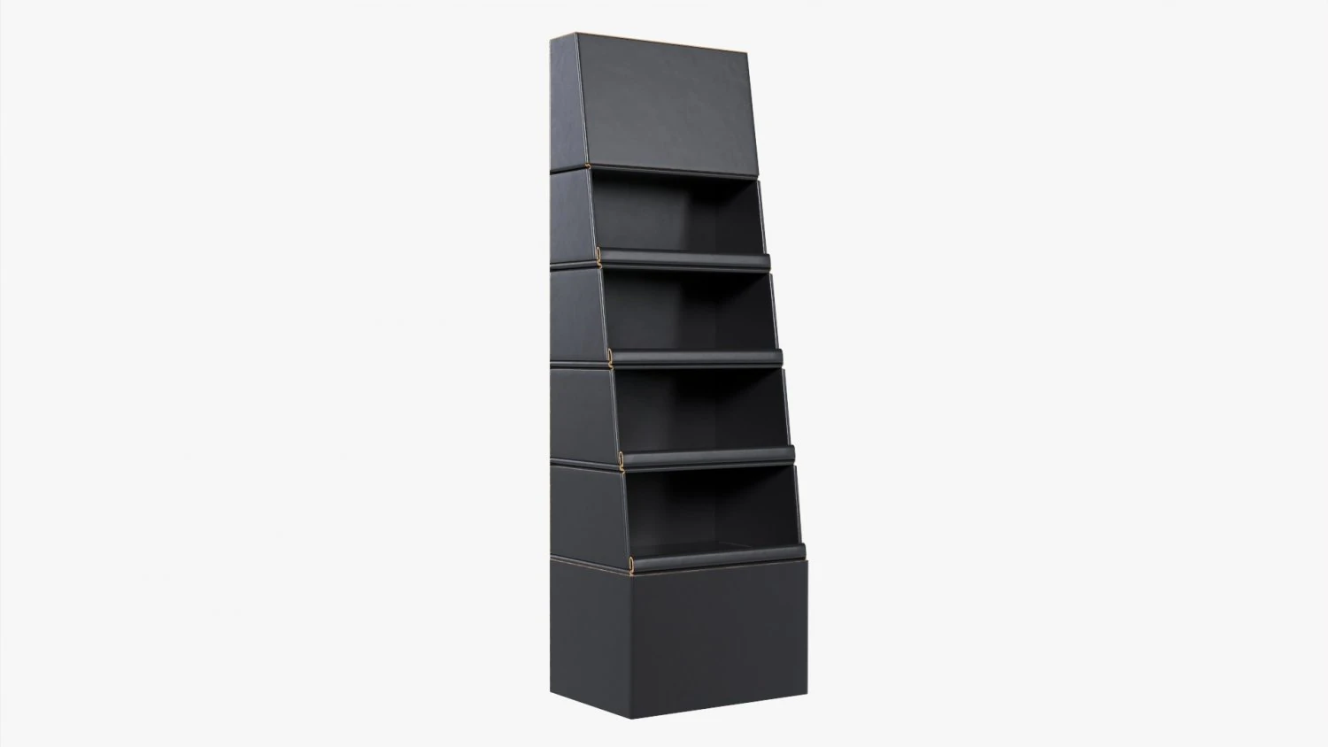 Cardboard Display Stand 3D Model .c4d .max .obj .3ds .fbx .stl .blend 