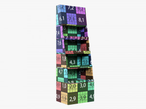 Cardboard Display Stand Model 3D