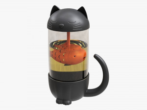 Cat-Shaped Teapot 3D Model