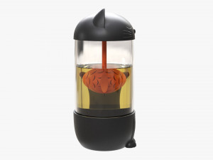 Cat-Shaped Teapot Model 3D