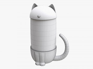 Cat-Shaped Teapot Model 3D