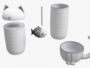 Cat-Shaped Teapot 3D Model
