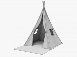 Children Tepee With Playmat Modelo 3D