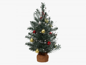 Christmas Tree Small Decorated 3D Модель