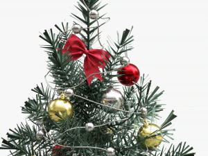Christmas Tree Small Decorated 3D Model