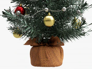 Christmas Tree Small Decorated 3D Model
