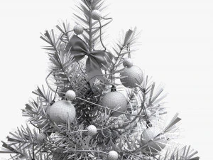 Christmas Tree Small Decorated 3D Model