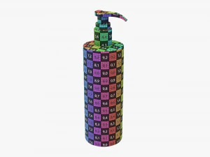 Cosmetics Bottle Mockup 02 3D Model