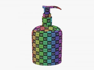 Cosmetics Bottle Mockup 08 3D Model