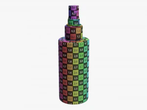 Cosmetics Bottle Mockup 12 3D Model