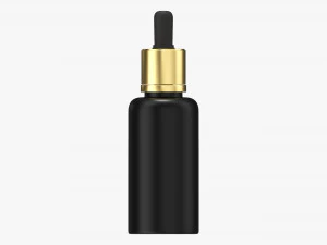Cosmetics Dropper Mockup 01 3D Model