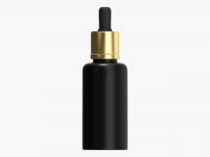 Cosmetics Dropper Mockup 01 3D Model