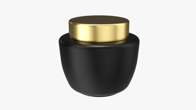 Cosmetics Jar Mockup 01 3D Model .c4d .max .obj .3ds .fbx .stl .blend 