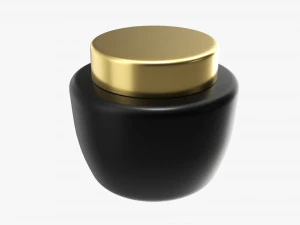 Cosmetics Jar Mockup 01 3D Model