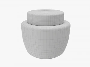 Cosmetics Jar Mockup 01 3D Model