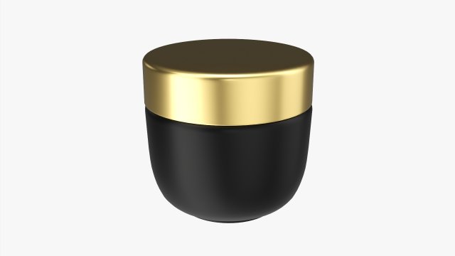 Cosmetics Jar Mockup 02 3D Модель .c4d .max .obj .3ds .fbx .stl .blend 