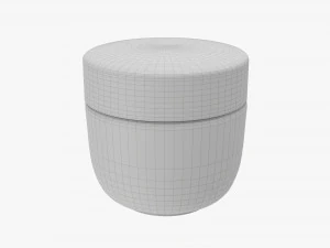 Cosmetics Jar Mockup 02 3D Model