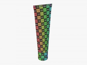 Cosmetics Tube Mockup 01 3D Model