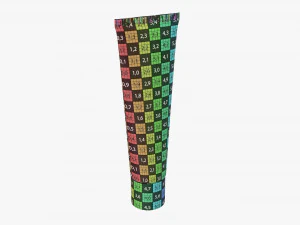 Cosmetics Tube Mockup 01 3D Model