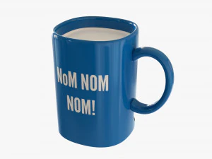 Cup With Two Cookies 3D Model