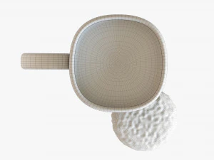 Cup With Two Cookies 3D Model