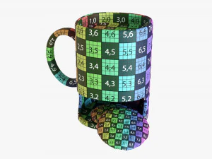 Cup With Two Cookies 3D Model