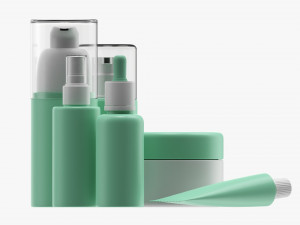 Day Care For Face And Body Set Mockup 3D Model