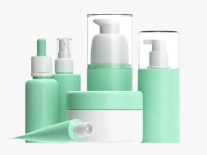 Day Care For Face And Body Set Mockup 3D Model