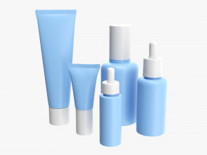 Day Face Care Lux Set Mockup 3D Model