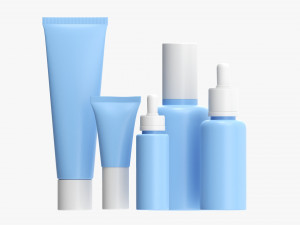 Day Face Care Lux Set Mockup 3D Model