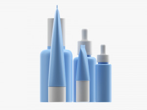 Day Face Care Lux Set Mockup 3D Model
