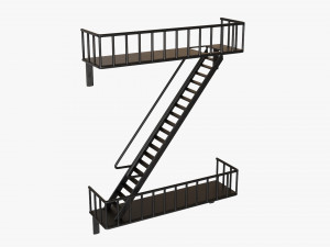 Decorative Wall Shelf 02 3D Model