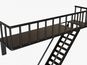 Decorative Wall Shelf 02 3D Model