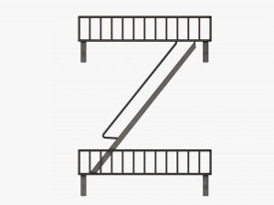 Decorative Wall Shelf 02 3D Model