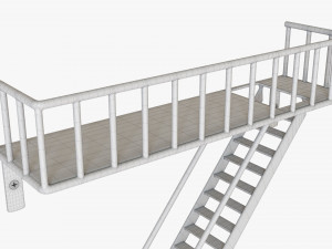 Decorative Wall Shelf 02 3D Model