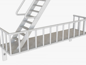 Decorative Wall Shelf 02 3D Model