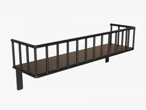 Etag&egrave;re murale d&eacute;corative 03 Modèle 3D