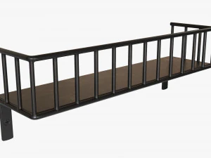 Decorative Wall Shelf 03 3D Model