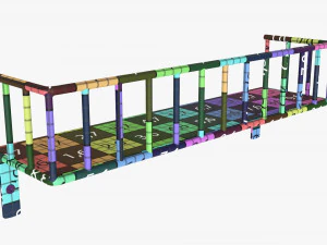 Decorative Wall Shelf 03 3D Model