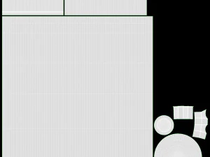 Макет набора для макияжа лица 3D Модель