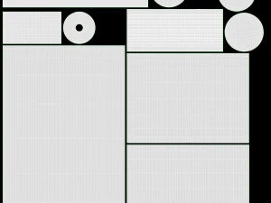 Макет набора для макияжа лица 3D Модель