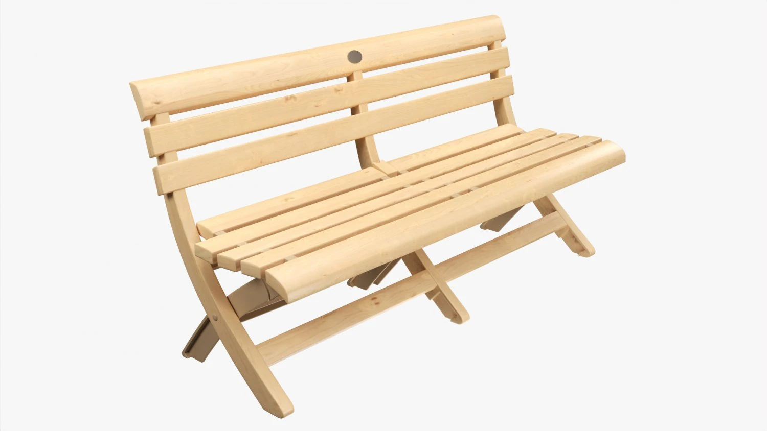 Faux Wood Bench 3D Model .c4d .max .obj .3ds .fbx .stl .blend