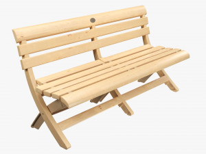 Faux Wood Bench Modelo 3D